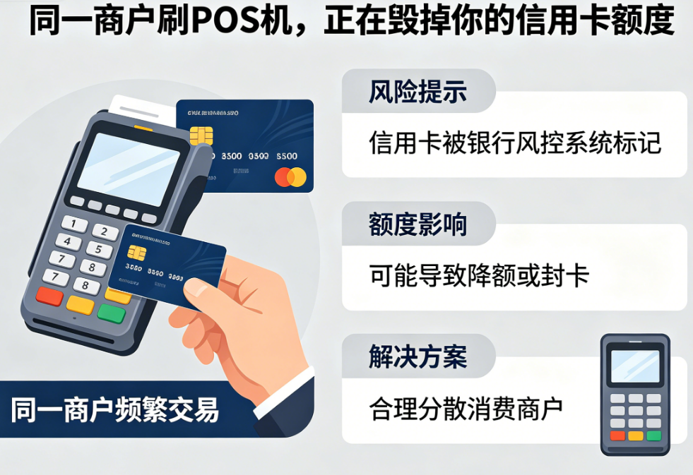 同一商户刷POS机，正在毁掉你的信用卡额度！