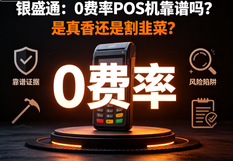 银盛通：0费率POS机靠谱吗？是真香还是割韭菜？